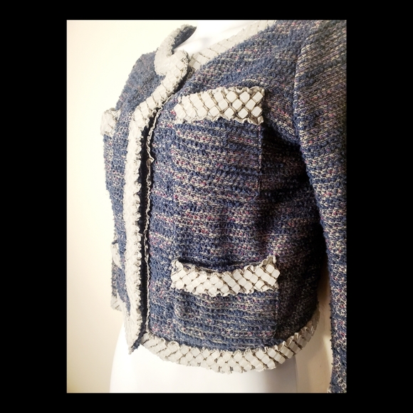 ISANI ANTHROPOLOGIE TWEED BLAZER SZ. XS - Picture 5 of 10